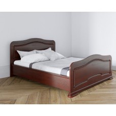 Кровать из массива 160х200 с изножьем Суламифь цвет Вишня